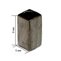 3852К черный никель концевик металл h=09мм (упаковка 500 штук)