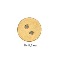 Пуговицы кокос CY 0751 18L-11мм, 2 прокола цв. натуральный, (уп.1000 шт)