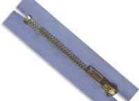 Молния Металл Т5 джинс 18 см №184 голуб, (уп.100)