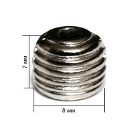 4842К никель концевик металл h=07мм (упаковка 500 штук)