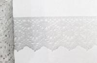 0629F белый кружево вязанное 60мм (намотка 20 ярдов = 18,3 метров)