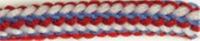 Шнур полиэфир, 1с-36, 4.5мм, цв.синий/красный/белый(уп.200м)