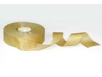 Лента метализированная 25мм (рулон 36 ярдов) золото