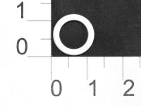 Розн.уп. Кольцо для бюстгальтера металл 800В белый крашенный d=08мм  (уп.50 шт.)