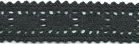 0018F черный кружево вязанное 32мм (намотка 20 ярдов = 18,3 метров)