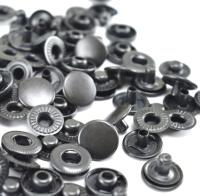 Розн.уп. Кнопка Альфа 15мм НЕРЖ. цв. Оксид (уп. 50 шт)