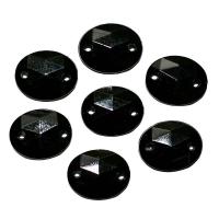 0017 08*10мм черный Стразы пришивные 