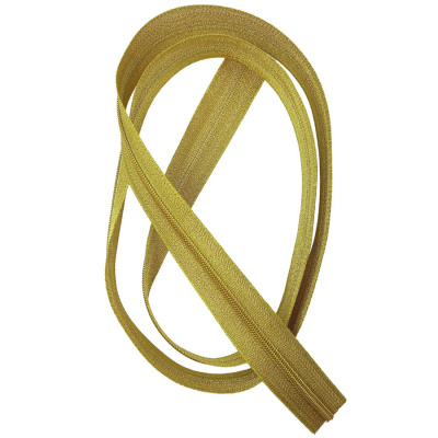 Молния металлизированная рулонная витая Т5, цв. Золото (уп. 200 м)-1