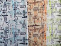 Ткань курточная детская  Дьюспо 240T WR PU цв.Aeroplanes