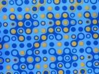 Ткань курточная детская  Дьюспо 240T WR PU цв.Spheres-8 голубой 66