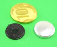 Заготовка для обтяжки пуговиц №28 (18мм) пластик цв. черный (уп 500шт)