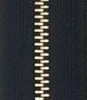 Молния Металл Т4 джинс 18 см №322 черн., зв. никель (уп.100)