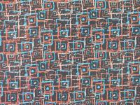 Ткань курточная детская  Дьюспо 240T WR PU цв.Quadrates темно-коричневый