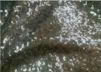 Ткань 5026 Сетка пайетки диск №801 серый