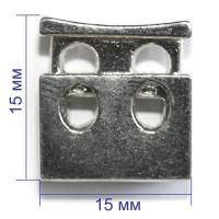 5066 никель Фиксатор металл 15х15мм (упаковка 400 штук)