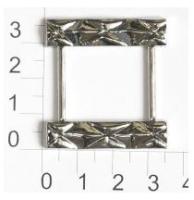 2371К никель пряжка металлическая 