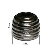 4842К черный никель концевик металл h=07мм (упаковка 500 штук)