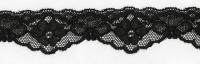 1131В черный кружево-стрейч 35мм (намотка 27,4 метров)