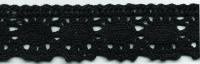 0066F черный кружево вязанное 30мм (намотка 20 ярдов = 18,3 метров)