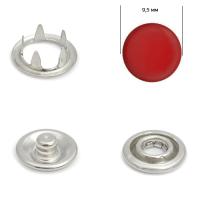 Кнопка рубашечная  (закрытая) 9,5 мм - эмаль 148/1440 шт., цв. красный