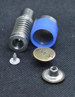 Насадка с пружиной для джинсовых пуговиц 20 мм с плоская