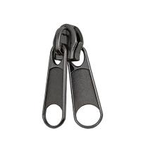 Бегунок Двойной для витой Т8, галант.,цв. Черный Никель (уп.500 шт)