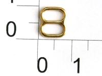 Розн.уп. Пряжка регулятор для бюстгальтера Металл 608Н золото ш.6мм (уп.50 шт.)