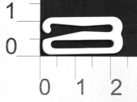 1809В белый Крючок металл крашенный ширина=18мм (упаковка 1000 штук)