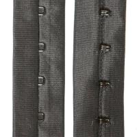 Крючки на ленте 1 ряд ширина 28мм черный (упаковка 50ярдов = 45,7метров)