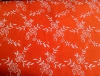 Ткань 2051 Хлопок флок №402 оранжевый
