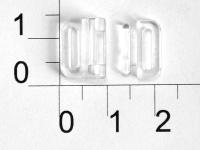 Застежка пластик прозрачный 10мм (упаковка 100 штук)