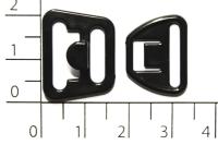 06С черный 15мм Застежки пластик для бюстгальтера (упаковка 1000 штук)