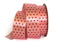 UT003-25-3053-095 Лента атласная с рисунком 25мм (рулон 20 ярдов = 18 метров)