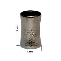 4249К черный никель концевик металл h=12мм (упаковка 500 штук)