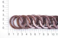 UX 016С цепь алюминий цв. coffee (упаковка 10 метров)