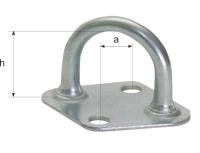 Скоба бортовая круглая СК-01 (ромб) (уп.300шт.) 
