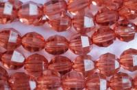 Бусины пластик прозрачные на нитях 11x11мм (упаковка =12 нитей = 420 бусин)665