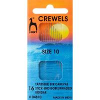 04810 Иглы для вышивания и бисера № 10, 16 шт PONY