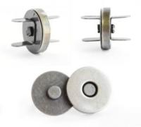 0326-1014 антик Кнопка магнитная круглая 18мм (упаковка 100 штук)