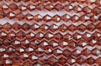 Бусины пластик прозрачные на нитях 08x08мм (упаковка =12 нитей = 420 бусин)648