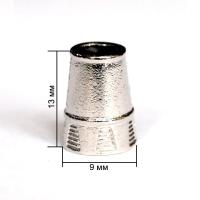 1478К никель концевик металл h=13мм (упаковка 500 штук)