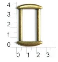 6275К антик пряжка металлическая 