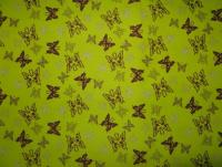 Ткань курточная детская  Дьюспо 240T WR PU цв.Butterfly лайм 13-0650