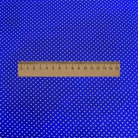 Ткань Кашибо горох 0,1см электрик/белый арт. 5035