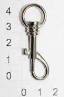 0028 никель Карабин металлический 11*47,5мм (упаковка 100 штук)