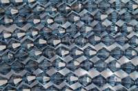 Бусины пластик прозрачные на нитях 08x08мм (упаковка =12 нитей = 420 бусин)624