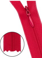 Молния потайная Т3 50см №148 красн, ( уп.100 шт.)