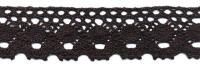 0001F черный кружево вязанное 47мм (намотка 20 ярдов = 18,3 метров)