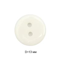 Пуговицы пластик CY 3233 20L-12,5мм,2 прок.цв.белый(уп.1000 шт)