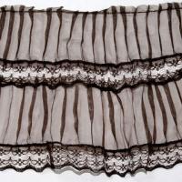 505 коричневый РЮШИ ширина 140мм (намотка 25 ярдов = 23 метра)